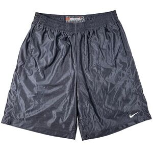 VTG Nike Men’s 2XL Black Dazzle Basketball Shorts Y2K Silver Tag